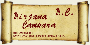 Mirjana Čampara vizit kartica